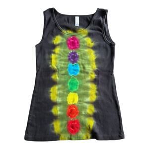 Womens Tank Top Size Small Handmade Tie Dye Colorful Chakras Yogi Brand New NWT